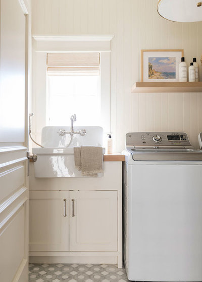 Beach Style Laundry Room by Studio McGee