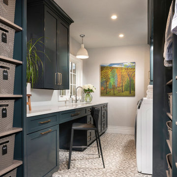 Crisp and Organized Laundry Room
