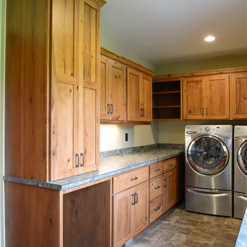 Crystal Cabinets- Traditional Rustic Laundry