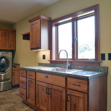 Crystal Cabinets- Traditional Rustic Laundry