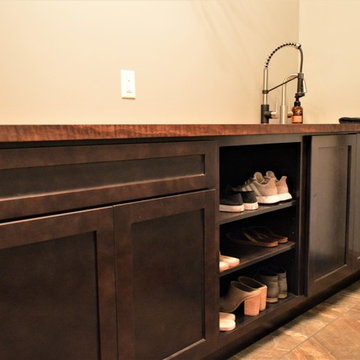 Culver, IN. Haas Cabinetry. Modern/Rustic Inspired Kitchen, Laundry, and Baths