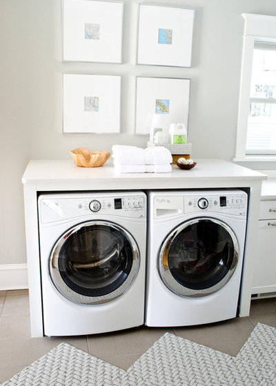 Transitional Laundry Room by MasterBrand Cabinets