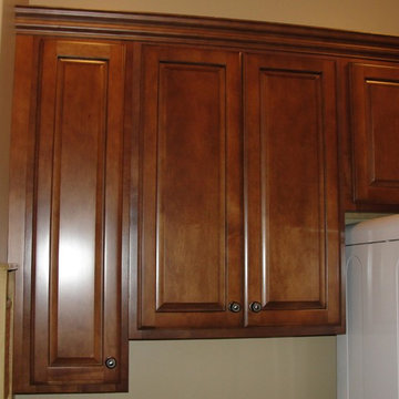 Custom-Designed and installed Maple Laundry Cabinetry