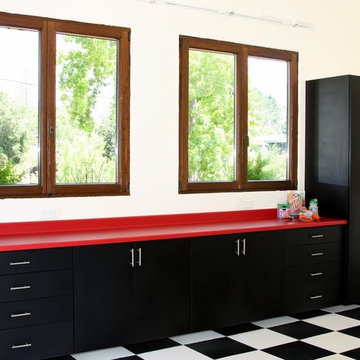 Custom Garage Cabinetry by Valet Custom Cabinets & Closets, Campbell CA.