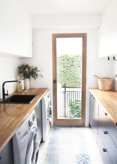 Contemporary Laundry Room by RAW Sunshine Coast