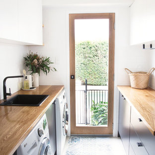Custom Laundry - Timber Bench Top