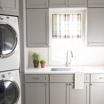 Deerfield Laundry/Mudroom With Gray Cabinets