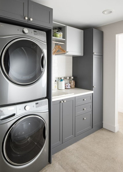 Transitional Laundry Room by Inspired Closets Nashville