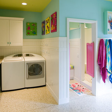 Eclectic Laundry Room