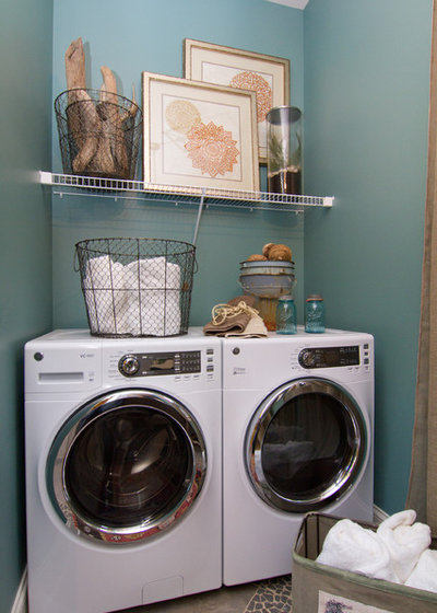 Eclectic Service Yard Eclectic Laundry Room