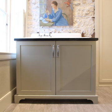 Farmhouse Sink Base Cabinet with Valance Toe Kick