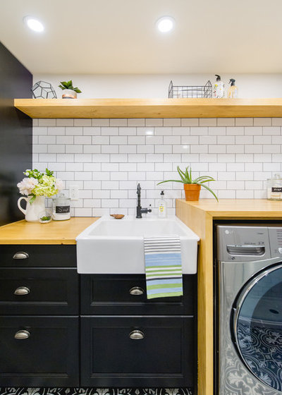 A Bathroom and Laundry Room in 85 Square Feet