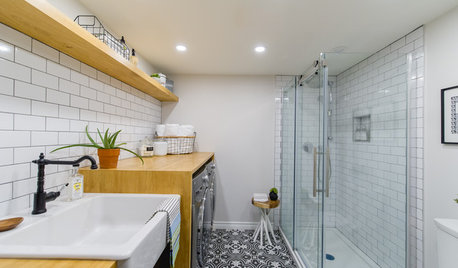 A Bathroom & Laundry Room Fit Inside 85 Square Feet