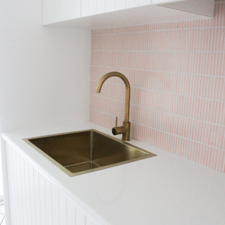 75 Beautiful Laundry Room with Pink Splashback Ideas & Designs ...
