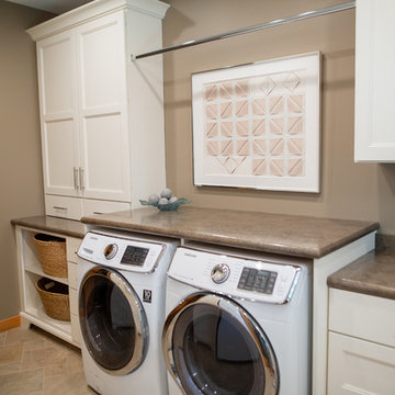 Fresh and Airy Laundry Room