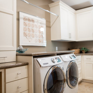 Fresh and Airy Laundry Room