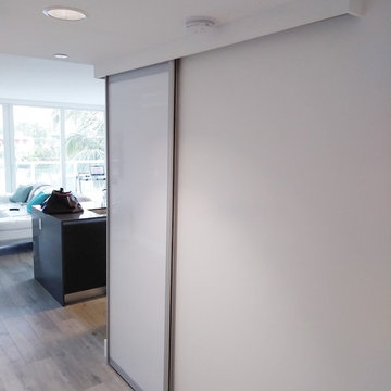 Glass Closet Doors for apartment on Bay Harbor Islands, Miami