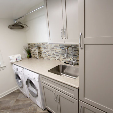 Grey Laundry Room