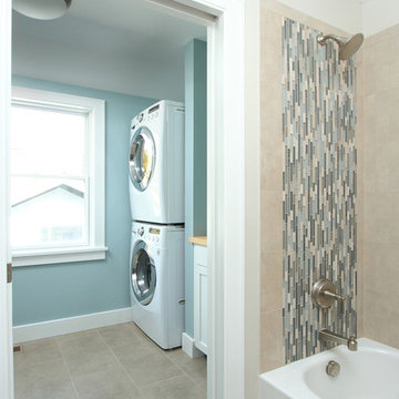 Hall bath and laundry