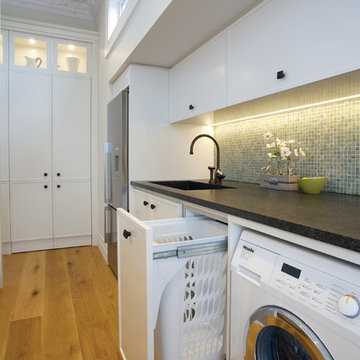 Hideaway Bins - Du Bois Design - Laundry