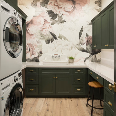 Transitional Laundry Room by Cambria