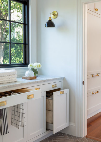 Farmhouse Laundry Room by kelly mcguill home