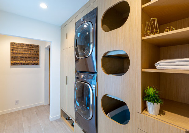 Contemporary Laundry Room by Kelly Shepard Designs.