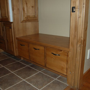 Knotty Alder cabinets new construction