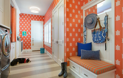 Room of the Day: Bright and Cheerful Mudroom Keeps Things Tidy