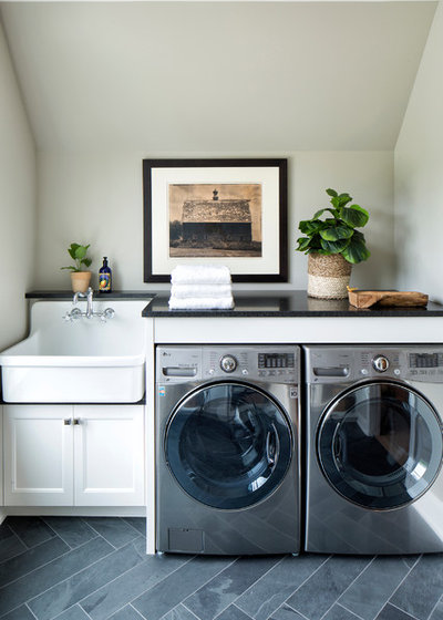 Transitional Laundry Room by Vivid Interior Design - Danielle Loven