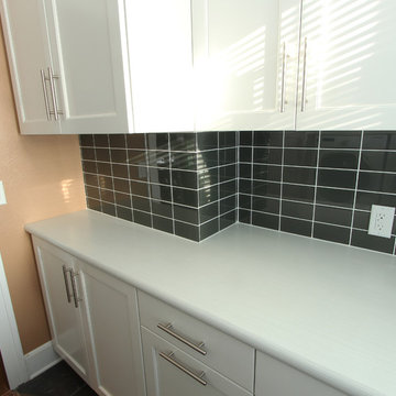 Laminate Countertop with Crescent Edge in Hardworking Laundry Room