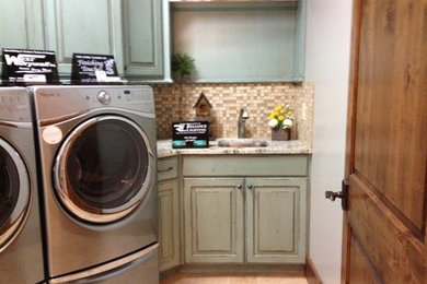Inspiration for a timeless laundry room remodel in Salt Lake City