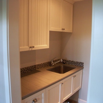 Laundry Cabinets with Dog Dish Area