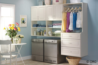 Inspiration for a timeless laundry room remodel in Boston