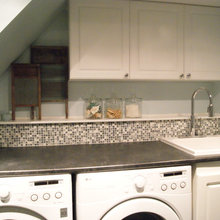 counter above washer and dryer