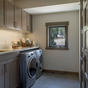 Laundry Room - Custom Modular Modern Alpine Home
