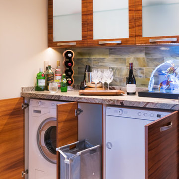 Laundry Room Hidden as Bar in Artistic Wailea Oceanview
