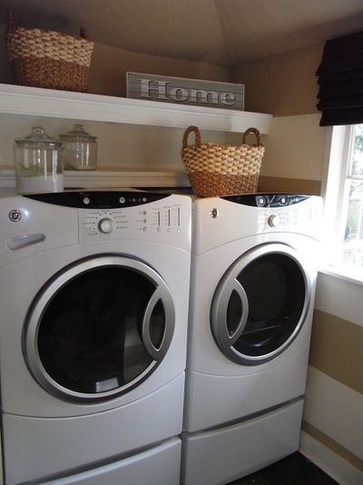 Eclectic Laundry Room Laundry Room