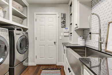 Example of a trendy laundry room design in Oklahoma City