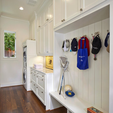 Laundry Room/Mudroom with Custom Cabinetry