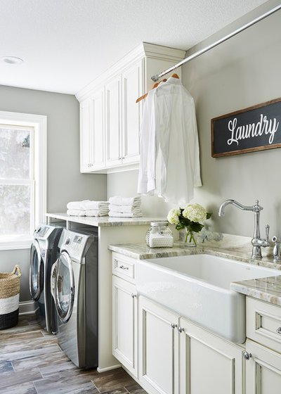 Traditional Laundry Room by R|House Design Build