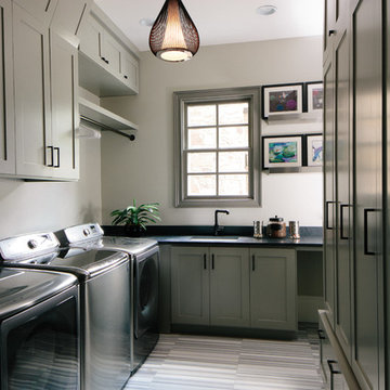 Laundry Room Remodeled In To A Family Hub