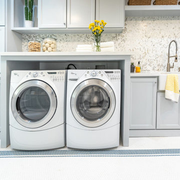 Laundry room wall