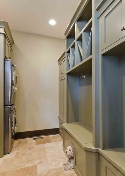 Transitional Laundry Room by Stonebreaker Builders & Remodelers