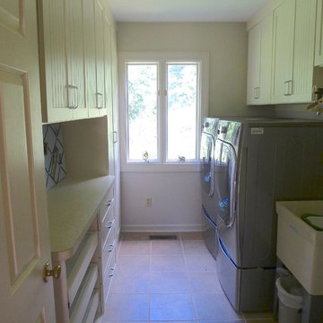 Laundry Room with Ample Storage and Custom Accessories