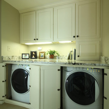 Laundry Room with Built-in Custom Cabinetry
