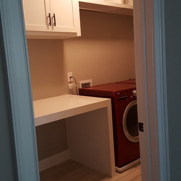 Laundry Room with Folding Table