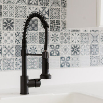 Laundry Room with Mosaic Tile
