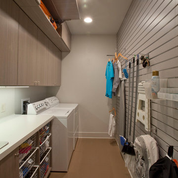Laundry room with Slatwall
