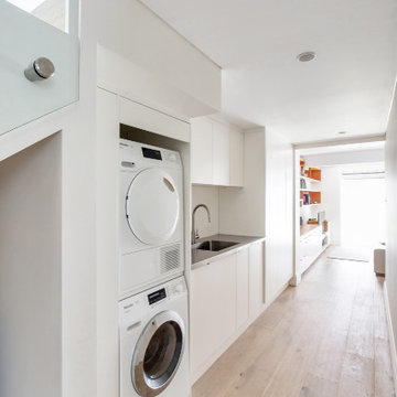Laundry with Stainless Steel Benchtop